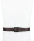 ფოტო #6 პროდუქტის Men's Logo Buckle Stretch Reversible Leather Belt