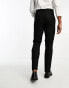 ASOS DESIGN slim tuxedo suit trousers in black