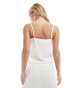 Vila Bridal sequin cami top co-ord in white