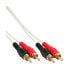 InLine RCA Cable 2x RCA male / male gold plated 0.5m