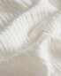 Textured cotton muslin linen throw