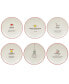 Christmas Fun Sayings 8.5" Dessert Plates Set of 6