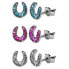 WALDHAUSEN Horse Shoe Earing Pink / Silver / Blue - фото #1