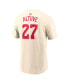 Men's Jose Altuve Cream American League 2024 MLB All-Star Game Name Number T-Shirt