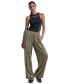 ფოტო #4 პროდუქტის Women's Pull-On Twill Wide-Leg Cargo Pants