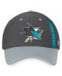 Фото #4 товара Men's Charcoal, Gray San Jose Sharks Authentic Pro Home Ice Flex Hat