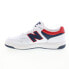 Фото #9 товара New Balance 480 BB480LNR Mens White Leather Lifestyle Sneakers Shoes