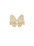 Cubic Zirconia Encrusted Butterfly Ring