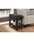 Фото #5 товара Accent Table - 23" H Dark Taupe with A Glass Holder