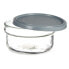 Круглая коробочка для завтраков с крышкой Серый Пластик 415 ml 12 x 6 x 12 cm (24 штук)