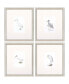 Фото #1 товара Paragon Egrets Framed Wall Art Set of 4, 15" x 13"