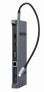 Gembird A-CM-COMBO9-02 - Wired - USB 3.2 Gen 1 (3.1 Gen 1) Type-C - 87 W - 10,100,1000 Mbit/s - Grey - 5 Gbit/s