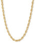ფოტო #1 პროდუქტის Solid Glitter Rope Chain 24" Necklace in 14k Gold