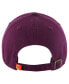 Men's Purple Distressed Clemson Tigers Vintage-Like Clean Up Adjustable Hat