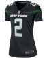 ფოტო #3 პროდუქტის Women's Zach Wilson Black New York Jets Alternate 2021 NFL Draft First Round Pick Game Jersey