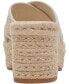 Фото #3 товара Women's Eldora Crisscross Raffia Espadrille Platform Slide Sandals