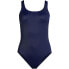 Фото #5 товара Plus Size Chlorine Resistant High Leg Soft Cup Tugless Sporty One Piece Swimsuit