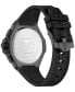 Unisex Chronograph Black Silicone Strap Watch 42mm