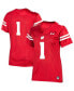 ფოტო #4 პროდუქტის Women's #1 Red Wisconsin Badgers Team Replica Football Jersey