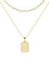 ფოტო #2 პროდუქტის 14K Gold Plated Willow Initial Layering Necklace Set