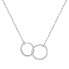 Silver necklace with rings AGS1132 / 47