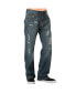Men's Midrise Relaxed Boot cut Premium Denim Jeans Vintage Like Wash