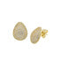 Pave Puffy on the Ear Stud Earring