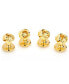 ფოტო #1 პროდუქტის Men's Knot 4 Piece Stud Set