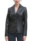 ფოტო #3 პროდუქტის Women's Norah Leather Blazer Jacket