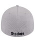 Фото #2 товара Men's Gray Pittsburgh Steelers Active 39thirty Flex Hat