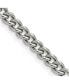 Stainless Steel 5.3mm Round Curb Chain Necklace