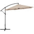 Фото #5 товара Пляжный зонтик Uniprodo округлый наклонный с диаметром 300 см кремовый