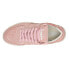 Diadora Mi Basket Row Cut Suede Used Lace Up Womens Pink Sneakers Casual Shoes