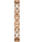 Фото #2 товара Women's Rose Gold-Tone Stainless Steel Semi-Bangle Bracelet Watch 30mm