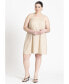 ფოტო #1 პროდუქტის Plus Size Relaxed Square Neck Mini Dress