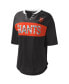 Women's Black and Orange San Francisco Giants Lead Off Notch Neck T-shirt