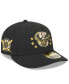 Фото #1 товара Men's Black Milwaukee Brewers 2024 Armed Forces Day Low Profile 59FIFTY Fitted Hat