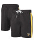 Men's Black and Gold Pittsburgh Penguins Sand Beach Swim Shorts