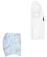 Фото #4 товара Little Girls 2-Pc. Prep In Your Step Tee & Tempo Shorts Set