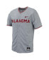 Фото #3 товара Men's Gray Oklahoma Sooners Replica Full-Button Baseball Jersey