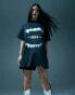 Murci oversized design studio motif t-shirt in black