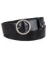 Фото #1 товара Women's Circular Center Bar Buckle Leather Belt