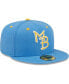 Фото #4 товара Men's Royal Myrtle Beach Pelicans Authentic Collection Team Home 59FIFTY Fitted Hat