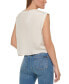 ფოტო #2 პროდუქტის Petite Crewneck Extended-Shoulder Top