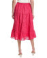 Dress Forum Eyelet Tiered Skirt Women's Pink S