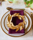 Charlotta Gold Set of 4 Dinner Plates, Service For 4