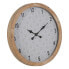 Настенное часы Белый Натуральный Деревянный Стеклянный 60 x 60 x 6,5 cm