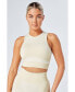 Фото #1 товара Women's Recycled Colour Block Body Fit Racer Crop Top