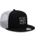 Фото #3 товара Men's Black New York Yankees Vert Squared Trucker 9FIFTY Snapback Hat