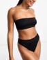 ASOS DESIGN Maya mix and match sleek bandeau bikini top in black - BLACK Черный, 46 - фото #4